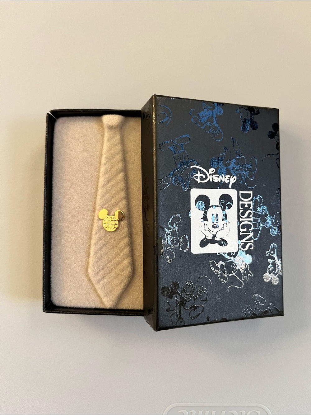 Disney  Tie Clip with Gold Mickey Head